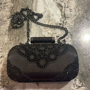Badgley Mishka Evening Clap Clutch Rhinestone - simple and elegant